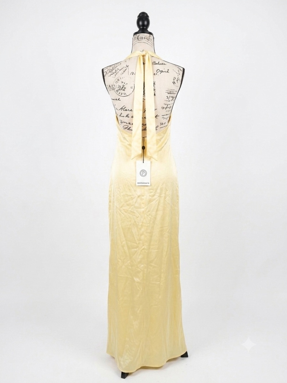 Peppermayo Alicia Satin Halter Maxi Dress - Picture 3 of 6
